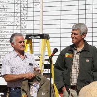 Presentation of Mel Mello Sr. Grand Champion Growers Jacket