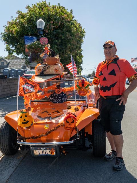 Spirits are high on the day of the annual Pumpkin Weigh-Off