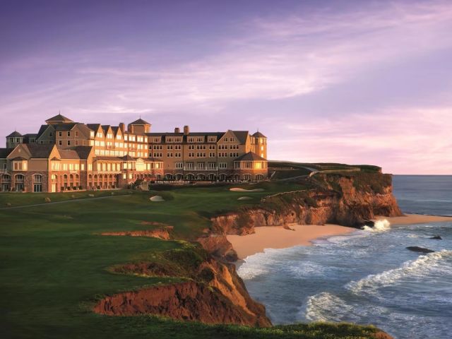 The Ritz-Carlton, Half Moon Bay at sunset
